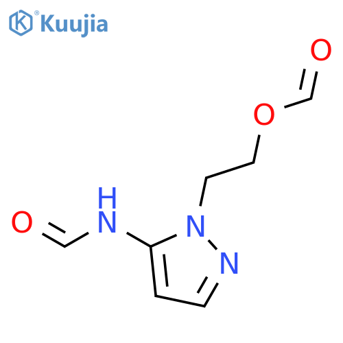 5-Formylamino-1-(2-formyloxyethyl)pyrazole structure