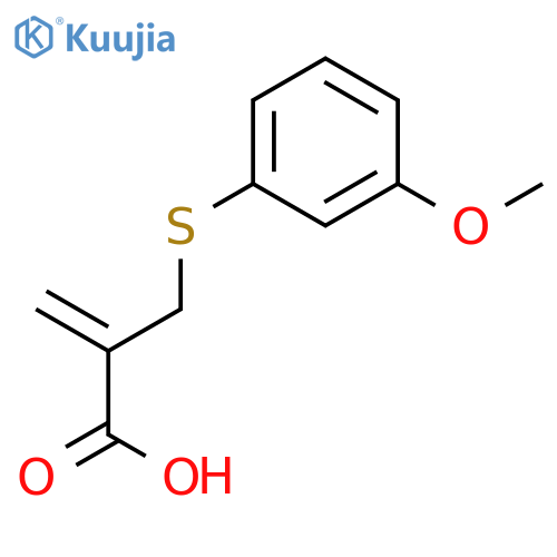 2-Propenoic acid, 2-[[(3-methoxyphenyl)thio]methyl]- structure