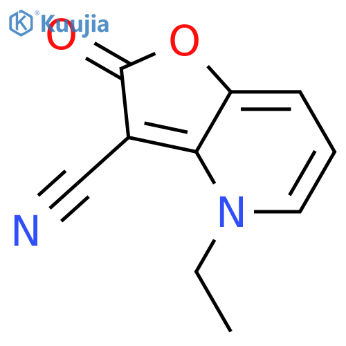 Furo[3,2-b]pyridine-3-carbonitrile, 4-ethyl-2,4-dihydro-2-oxo- structure