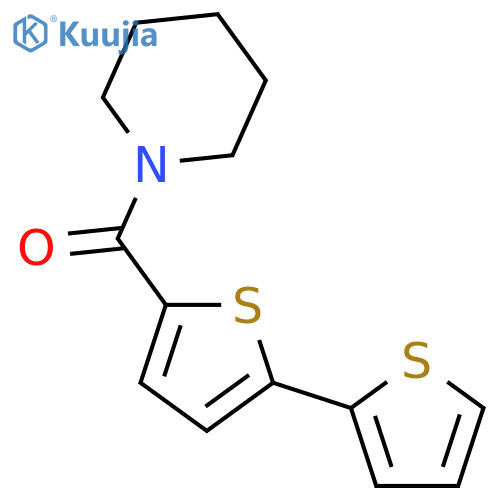 Piperidine, 1-([2,2'-bithiophen]-5-ylcarbonyl)- structure
