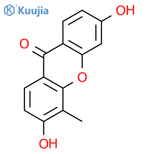 9H-Xanthen-9-one, 3,6-dihydroxy-4-methyl- structure