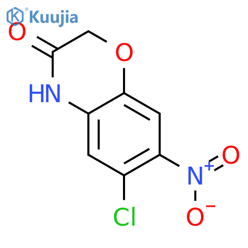 6-Chloro-7-nitro-2H-1,4-benzoxazin-3(4H)-one structure