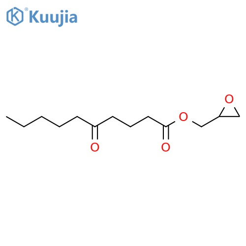 Decanoic acid, 5-oxo-, oxiranylmethyl ester, (±)- structure
