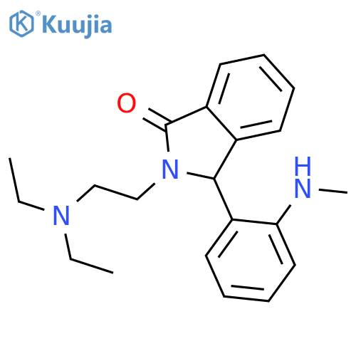 1H-Isoindol-1-one,2-[2-(diethylamino)ethyl]-2,3-dihydro-3-[2-(methylamino)phenyl]- structure