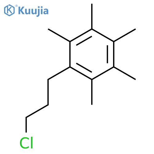 Benzene, 1-(3-chloropropyl)-2,3,4,5,6-pentamethyl- structure