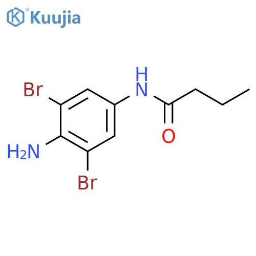 Butanamide, N-(4-amino-3,5-dibromophenyl)- structure