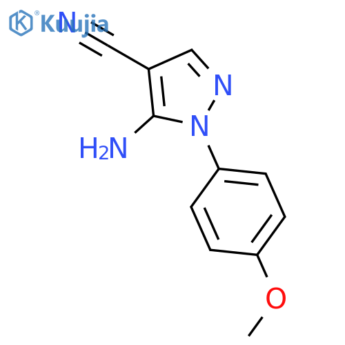 5-Amino-1-(4-methoxyphenyl)-1H-pyrazole-4-carbonitrile structure