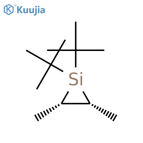 Silacyclopropane, 1,1-bis(1,1-dimethylethyl)-2,3-dimethyl-, (2R,3S)-rel- structure