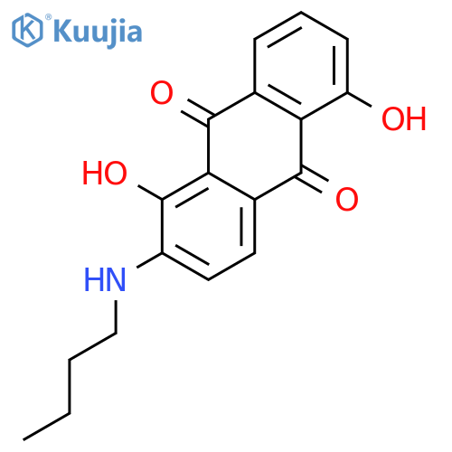 9,10-ANTHRACENEDIONE, 2-(BUTYLAMINO)-1,5-DIHYDROXY- structure
