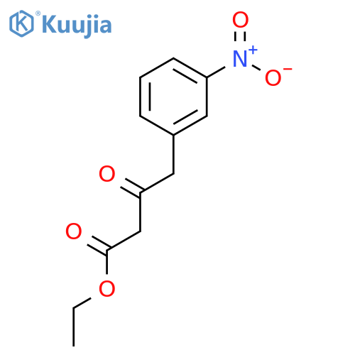 Ethyl 4-(3-nitrophenyl)-3-oxobutanoate structure