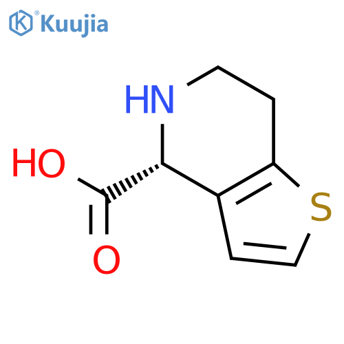 THIENO[3,2-C]PYRIDINE-4-CARBOXYLIC ACID, 4,5,6,7-TETRAHYDRO-, (R)- structure