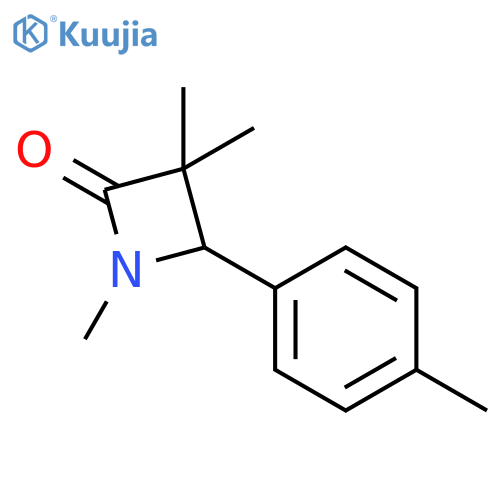 2-Azetidinone, 1,3,3-trimethyl-4-(4-methylphenyl)- structure