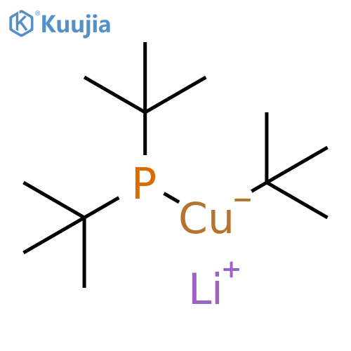 Cuprate(1-), [bis(1,1-dimethylethyl)phosphino](1,1-dimethylethyl)-, lithium structure