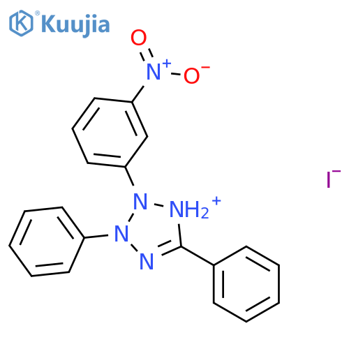 2H-Tetrazolium, 2-(3-nitrophenyl)-3,5-diphenyl-, iodide structure