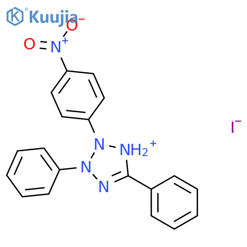 2H-TETRAZOLIUM, 2-(4-NITROPHENYL)-3,5-DIPHENYL-, IODIDE structure