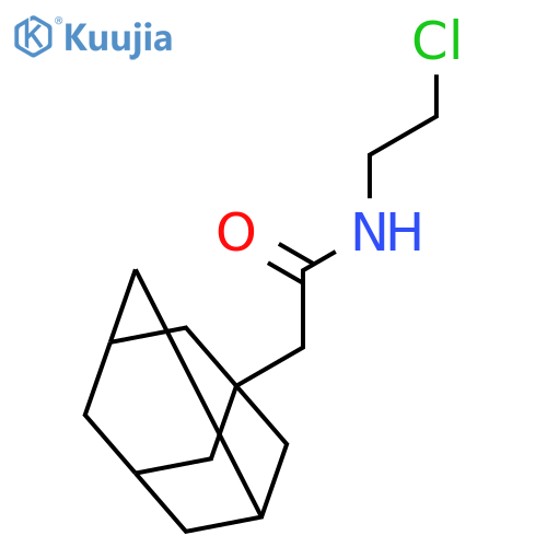 Tricyclo[3.3.1.13,7]decane-1-acetamide, N-(2-chloroethyl)- structure