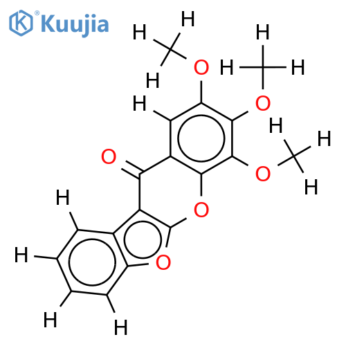 6,7,8-trimethoxycoumaronochromone structure