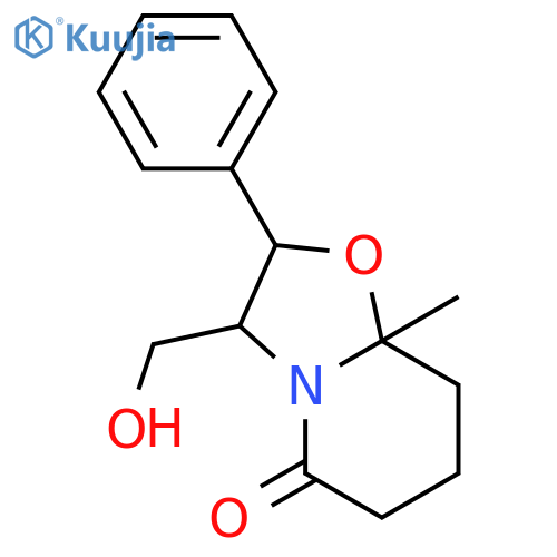 3-(Hydroxymethyl)-8a-methyl-2-phenylhexahydro-5H-1,3oxazolo3,2-apyridin-5-one structure