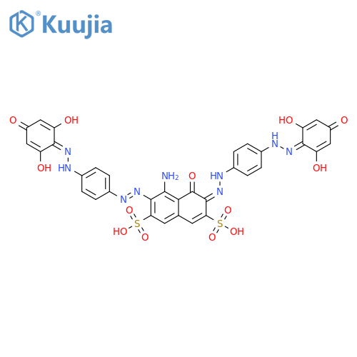 2,7-Naphthalenedisulfonicacid,4-amino-5-hydroxy-3,6-bis[2-[4-[2-(2,4,6-trihydroxyphenyl)diazenyl]phenyl]diazenyl]- structure