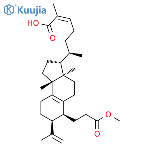 1H-Benz[e]indene-6-propanoicacid,3-[(1R,4Z)-5-carboxy-1-methyl-4-hexen-1-yl]-2,3,3a,4,5,6,7,8,9,9b-decahydro-3a,6,9b-trimethyl-7-(1-methylethenyl)-,(3R,3aR,6S,7S,9bR)- structure