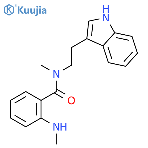 Benzamide,N-[2-(1H-indol-3-yl)ethyl]-N-methyl-2-(methylamino)- structure