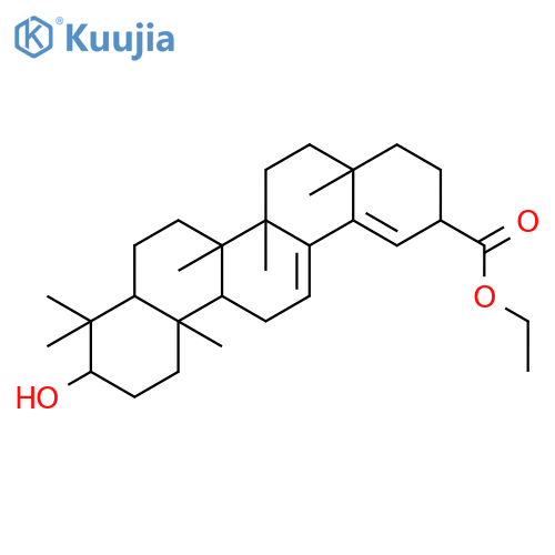 ethyl 10-hydroxy-4a,6a,6b,9,9,12a-hexamethyl-2,3,4,4a,5,6,6a,6b,7,8,8a,9,10,11,12,12a,12b,13-octadecahydropicene-2-carboxylate structure