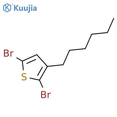 2,5-Dibromo-3-hexylthiophene structure