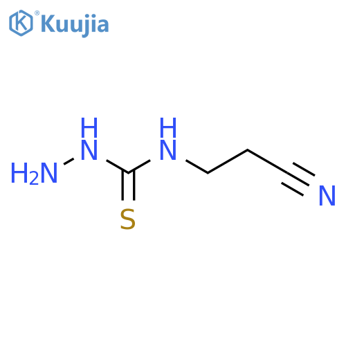 1-Amino-3-(2-cyanoethyl)thiourea structure