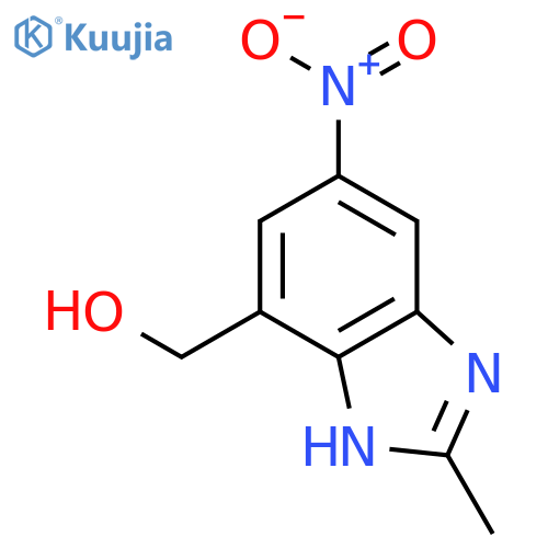 2-methyl-5-nitro-1H-Benzimidazole-7-methanol structure