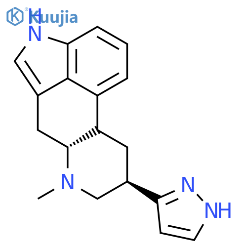 Ergoline,6-methyl-8-(1H-pyrazol-3-yl)-, (8b)- (9CI) structure