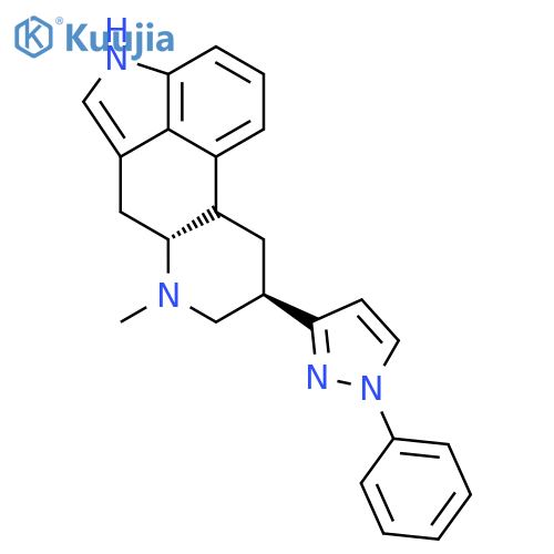 Ergoline,6-methyl-8-(1-phenyl-1H-pyrazol-3-yl)-, (8b)- (9CI) structure