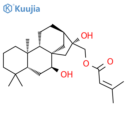 Kaurane-7,16,17-triol,17-(3-methyl-2-butenoate), (7b)- structure
