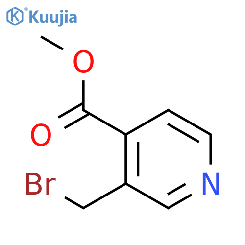 3-(BROMOMETHYL)-PYRIDINE-4-CARBOXYLIC ACID METHYL ESTER structure