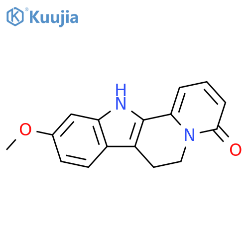 Indolo[2,3-a]quinolizin-4(6H)-one,7,12-dihydro-10-methoxy- structure