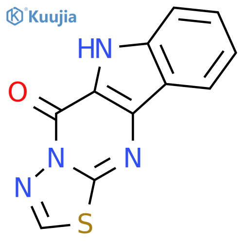 1,3,4-Thiadiazolo[3',2':1,2]pyrimido[5,4-b]indol-5(6H)-one structure