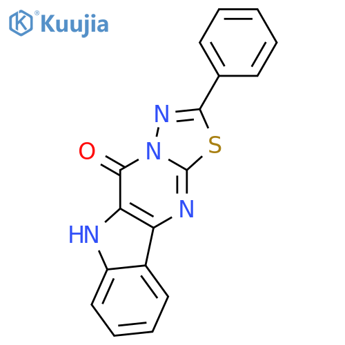 1,3,4-Thiadiazolo[3',2':1,2]pyrimido[5,4-b]indol-5(6H)-one,2-phenyl- structure