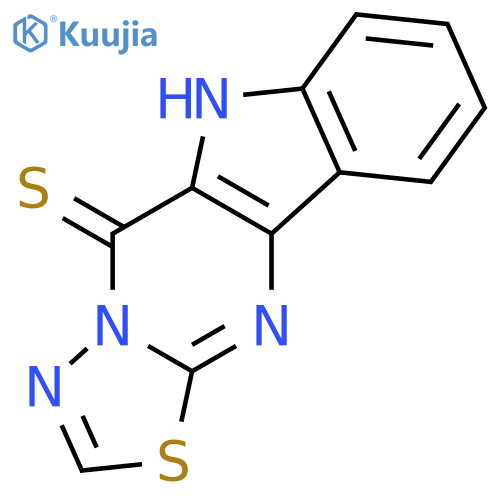 1,3,4-Thiadiazolo[3',2':1,2]pyrimido[5,4-b]indole-5(6H)-thione structure