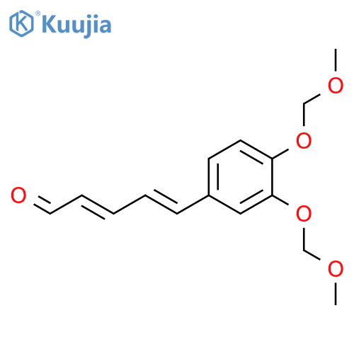 2,4-Pentadienal, 5-[3,4-bis(methoxymethoxy)phenyl]- structure