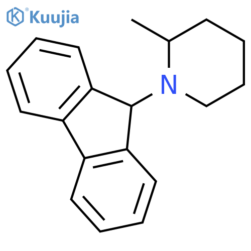 Piperidine, 1-(9H-fluoren-9-yl)-2-methyl- structure