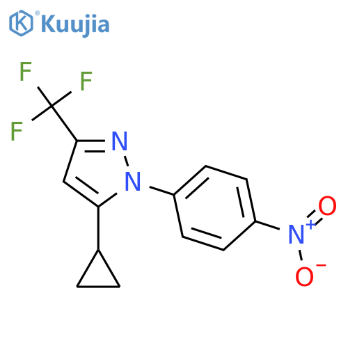 5-cyclopropyl-1-(4-nitrophenyl)-3-(trifluoromethyl)-1H-pyrazole structure