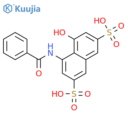 2,7-Naphthalenedisulfonicacid, 4-(benzoylamino)-5-hydroxy- structure
