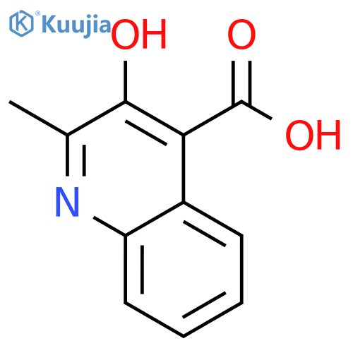 3-Hydroxy-2-methyl-4-quinolinecarboxylic acid structure