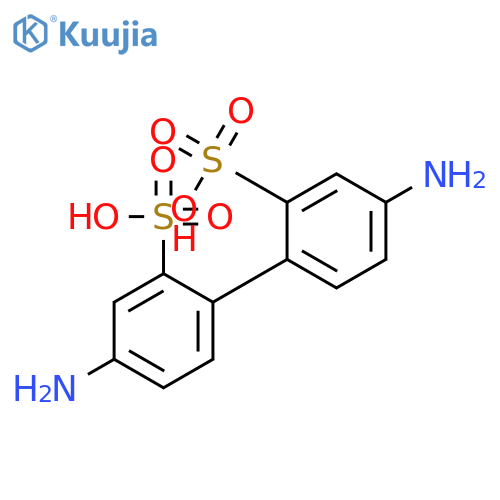 4,4'-Diamino-1,1'-biphenyl-2,2'-disulfonic Acid structure
