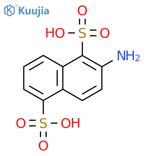 2-Amino-1,5-naphthalenedisulfonic acid structure