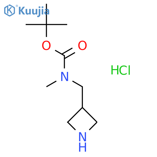 tert-butyl N-(azetidin-3-ylmethyl)-N-methylcarbamate hydrochloride structure