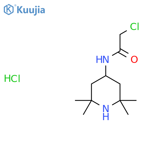 2-chloro-N-(2,2,6,6-tetramethylpiperidin-4-yl)acetamide hydrochloride structure