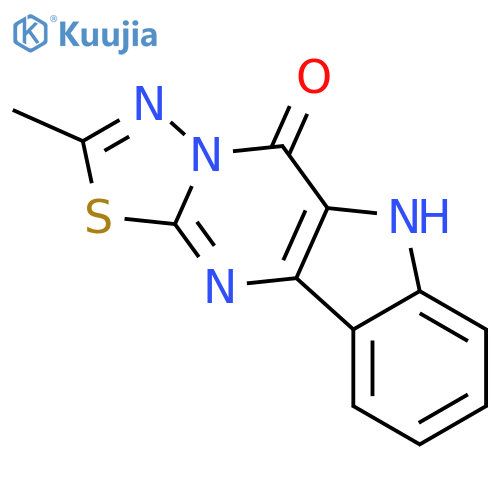 1,3,4-Thiadiazolo[3',2':1,2]pyrimido[5,4-b]indol-5(6H)-one,2-methyl- structure