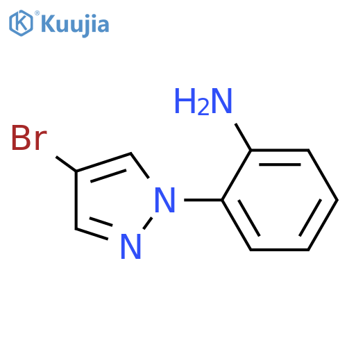 2-(4-Bromopyrazol-1-yl)aniline structure