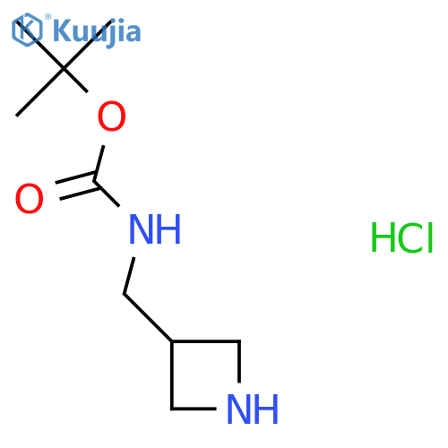 tert-butyl N-(azetidin-3-ylmethyl)carbamate hydrochloride structure