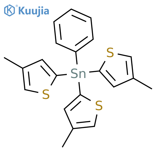 Stannane, tris(4-methyl-2-thienyl)phenyl- structure